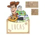 Wondee Lámpara Personalizable de Madera con Temática Toy Story