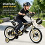 Toimsa Bicicleta Batman 16 Pulgadas para Niños de 5 a 8 Años (3-7 Años)