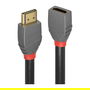 LINDY Cable de Extensión HDMI 2.0 Anthra Line 1 Metro
