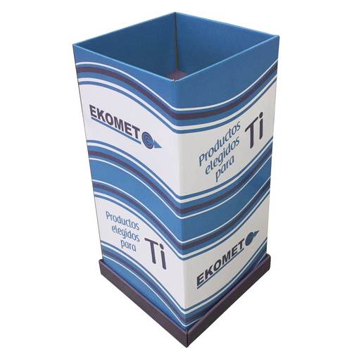 Ekomet Expositor/Botador 400X400X800Cm (Coarrugado) Ekomet Expositor/Botador 400X400X800Cm (Coarrugado)