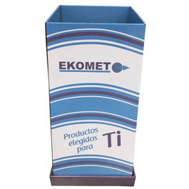 Ekomet Expositor/Botador 400x400x800cm Coarrugado