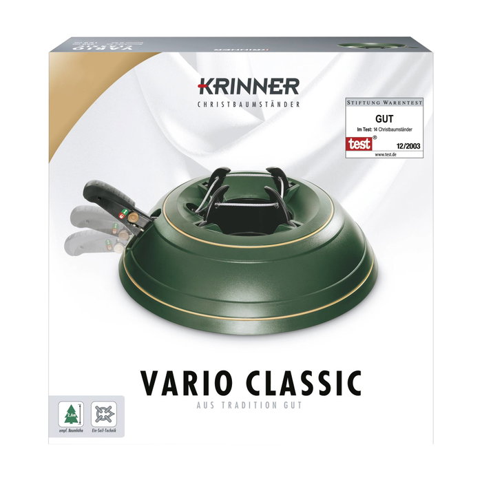 Krinner Vario Classic Soporte para árbol de Navidad (2,6 m / 12 cm)