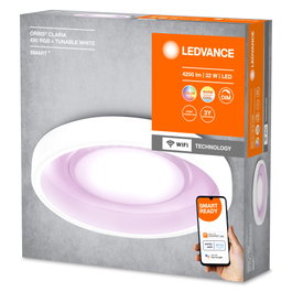 Ledvance Lámpara de techo LED Smart de 32 W, 3150 lm, 2700-6500 K, RGB, Blanco