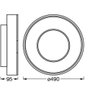 Ledvance Lámpara de techo LED Smart de 32 W, 3150 lm, 2700-6500 K, RGB, Blanco