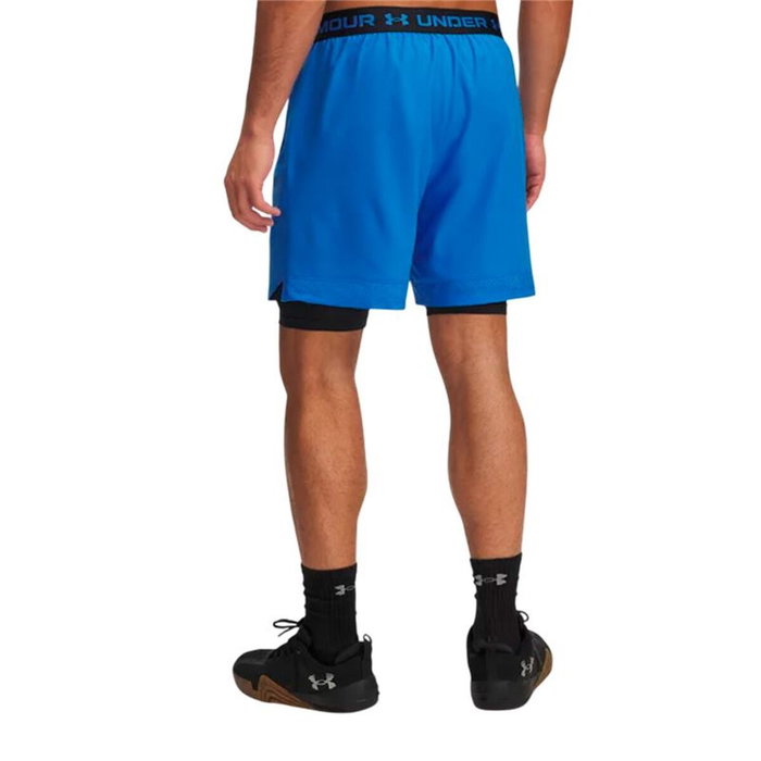 Pantalones Cortos Deportivos para Hombre Under Armour Vanish Woven Azul