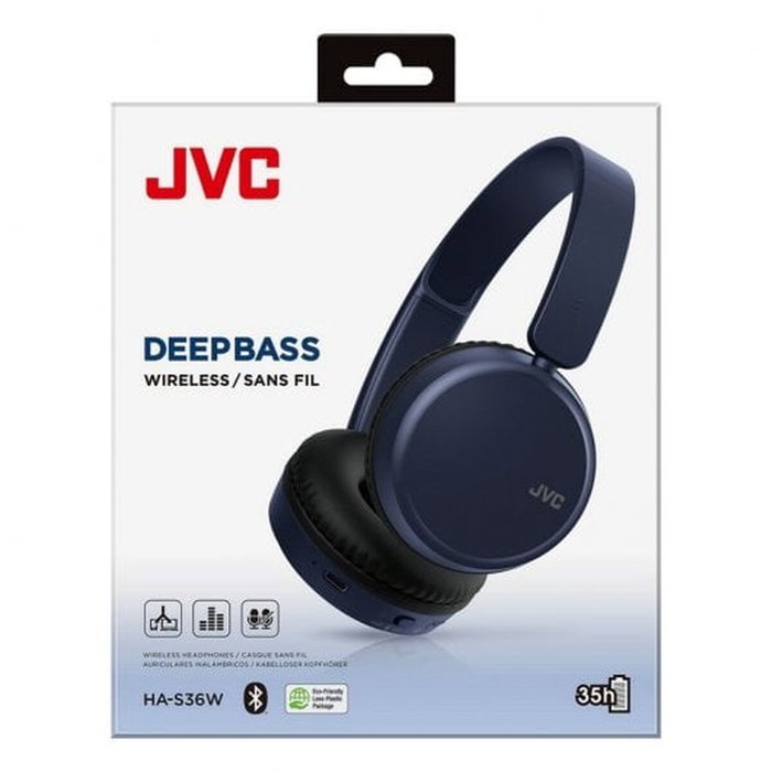 JVC HA-S36W Auriculares Inalámbricos con Micrófono - Azul JVC HA-S36W Auriculares Inalámbricos con Micrófono - Azul