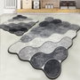 Mijölnir Juego de Alfombras de Baño Gris Poliéster Antideslizante 60x100cm 50x60cm