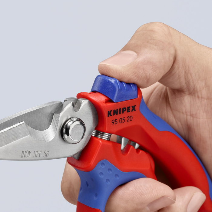 Knipex Tijeras para Electricistas con Borde de Corte Angulado Knipex Tijeras para Electricistas con Borde de Corte Angulado