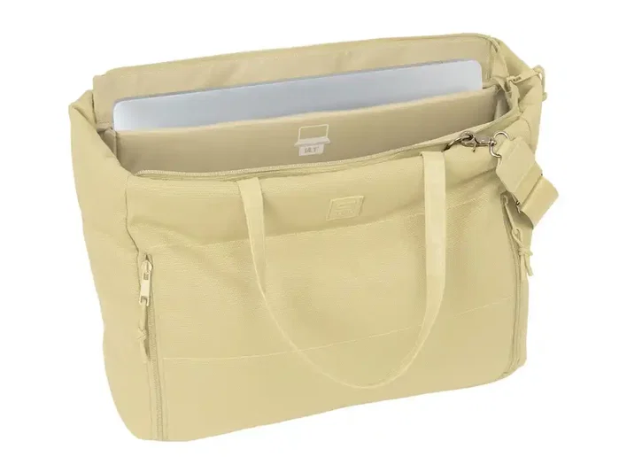 Safta Bolso con bolsillo para portátil 14,1'' Ocre