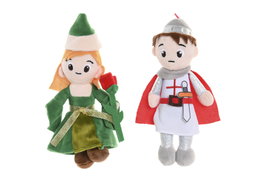 DKD Home Decor Peluche de Poliéster Sant Jordi Multicolor
