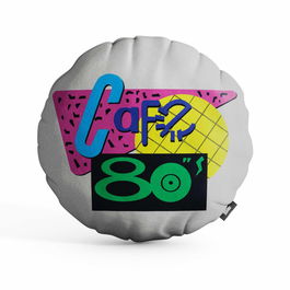 SD Toys Cojín Decorativo Regreso al Futuro, Formato Redondo 45x45x12cm en Poliéster, Envasado al Vacío