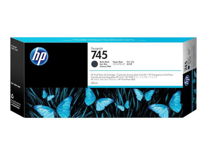 HP Cartucho de Tinta DesignJet 745 Negro Mate 300 ml (F9K05A) HP Cartucho de Tinta DesignJet 745 Negro Mate 300 ml (F9K05A)