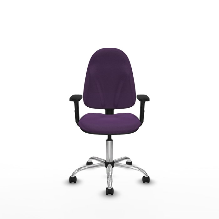 PIQUERAS Y CRESPO Silla de oficina Algarra Morada con Brazos 2D
