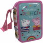 CYP BRANDS Plumier Peppa Pig Triple Completo con 39 Piezas: Lápices, Rotuladores y Accesorios