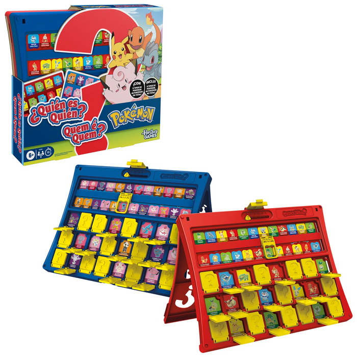 Hasbro Gaming ¿Quién Es Quién? Pokémon - Juego de Mesa con 48 Pokémon para Niños +6 Años
