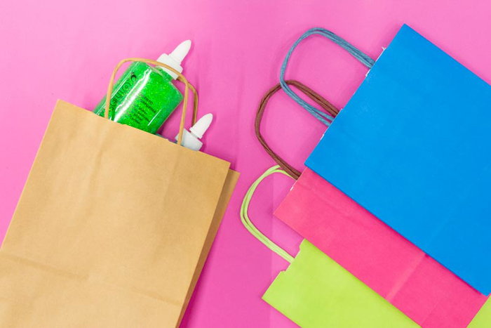 PINCELLO Bolsa Papel Magenta Med 50 cm x 0.2 cm x 32 cm (Set de 100)