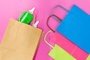 PINCELLO Bolsa Papel Magenta Med 50 cm x 0.2 cm x 32 cm (Set de 100)