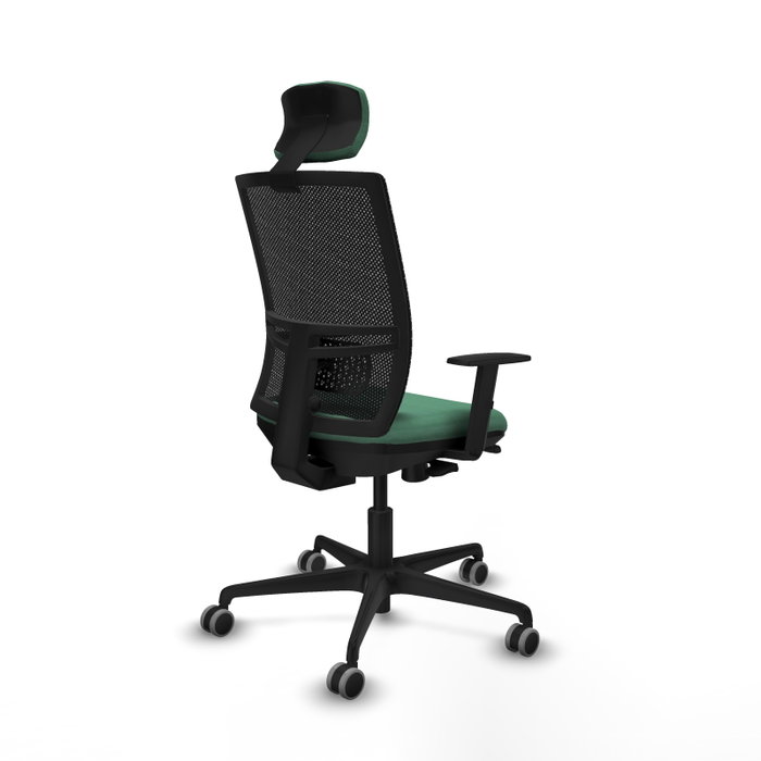 PIQUERAS Y CRESPO Silla de oficina Yunquera con mecanismo Sincro/Traslack, Verde esmeralda y Negro PIQUERAS Y CRESPO Silla de oficina Yunquera con mecanismo Sincro/Traslack, Verde esmeralda y Negro