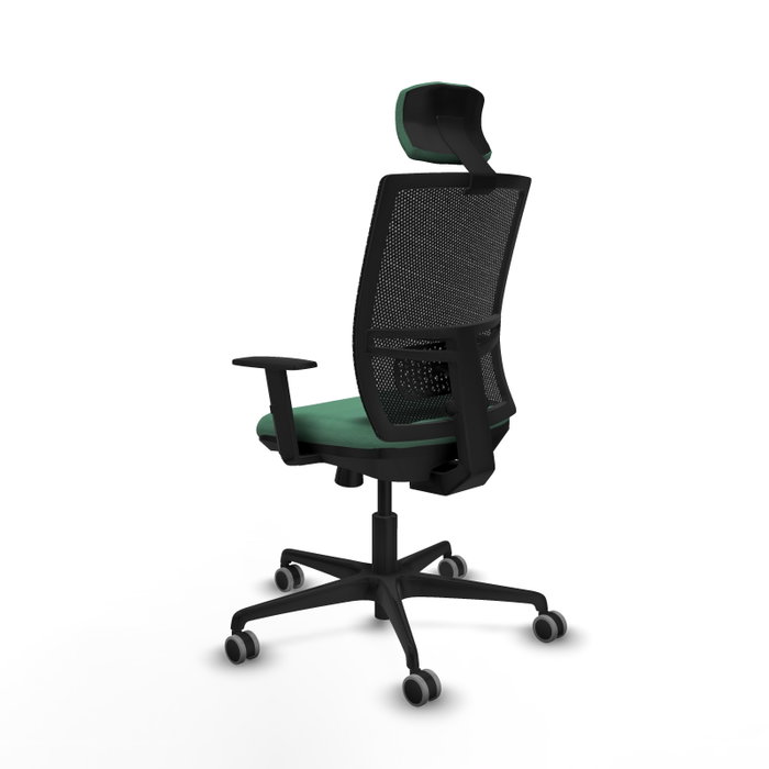 PIQUERAS Y CRESPO Silla de oficina Yunquera con mecanismo Sincro/Traslack, Verde esmeralda y Negro PIQUERAS Y CRESPO Silla de oficina Yunquera con mecanismo Sincro/Traslack, Verde esmeralda y Negro