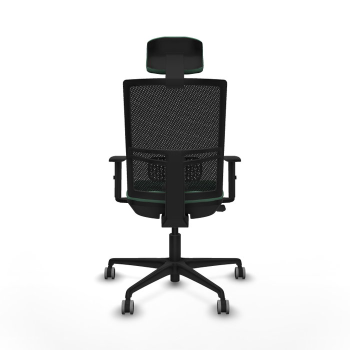 PIQUERAS Y CRESPO Silla de oficina Yunquera con mecanismo Sincro/Traslack, Verde esmeralda y Negro PIQUERAS Y CRESPO Silla de oficina Yunquera con mecanismo Sincro/Traslack, Verde esmeralda y Negro