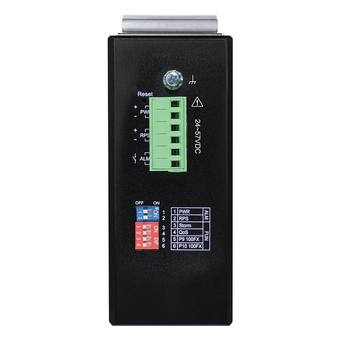 Eaton Tripp Lite NGI-S08C2POE8 Switch Ethernet Gestionado Industrial de 8 Puertos Gigabit con PoE, Serie Lite, 240W, Montaje en Rail DIN