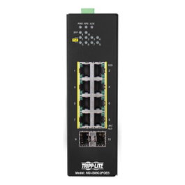 Eaton Tripp Lite NGI-S08C2POE8 Switch Ethernet Gestionado Industrial de 8 Puertos Gigabit con PoE, Serie Lite, 240W, Montaje en Rail DIN