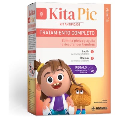 Kitapic Antipiojos Kit Champu 100ml + Locion 100ml