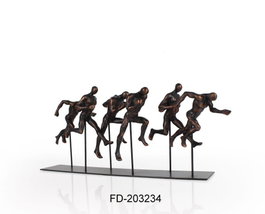 DKD Home Decor Figura de Atletas Cobrizo en Resina y Metal