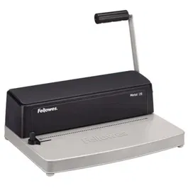 Fellowes Encuadernadora Metal 25 Espiral Metálico 3302502, Perfora 10 Hojas, Encuaderna 450 Hojas, Grafito