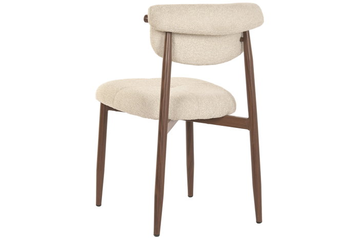 DKD Home Decor Silla de Metal y Poliéster Marrón DKD Home Decor Silla de Metal y Poliéster Marrón