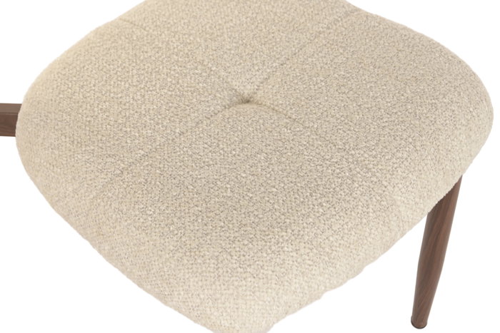 DKD Home Decor Silla de Metal y Poliéster Marrón DKD Home Decor Silla de Metal y Poliéster Marrón
