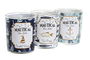 DKD Home Decor Vela Mediterraneo Nautical sea side Set 3 Azul Cera parafina Cristal 5 x 6 x 17 cm