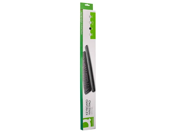 Q-connect Reposamuñecas de gel para teclado negro 525x58x17 mm