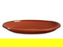La Dehesa Bandeja Plana Oval 31 x 25 cm Barro Refractario Color Miel (Set de 6)