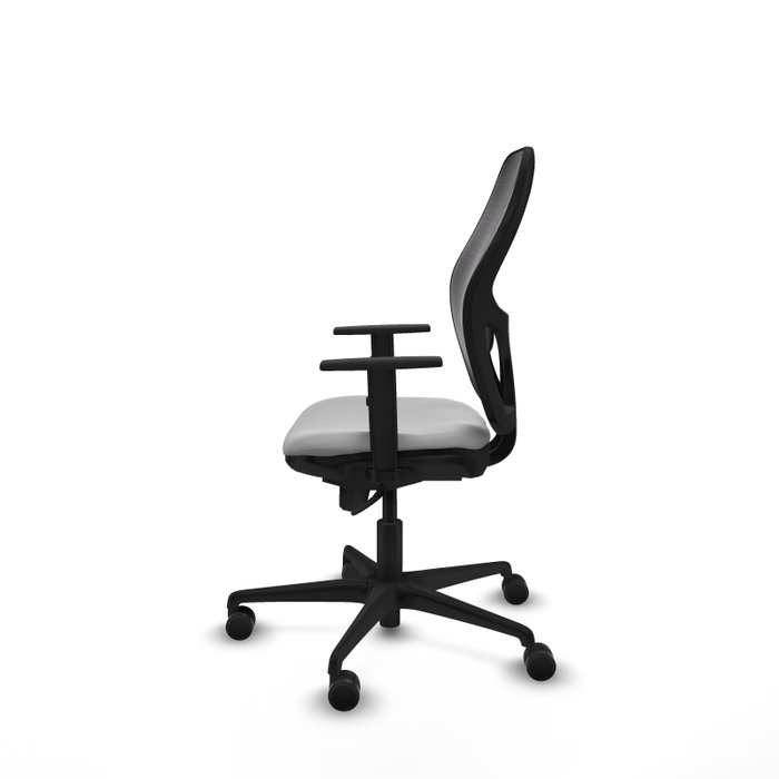 PIQUERAS Y CRESPO Silla de oficina Jorquera, mecanismo Sincro, Gris claro/Negro