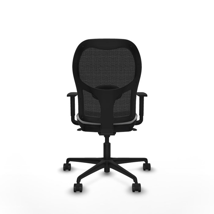 PIQUERAS Y CRESPO Silla de oficina Jorquera, mecanismo Sincro, Gris claro/Negro