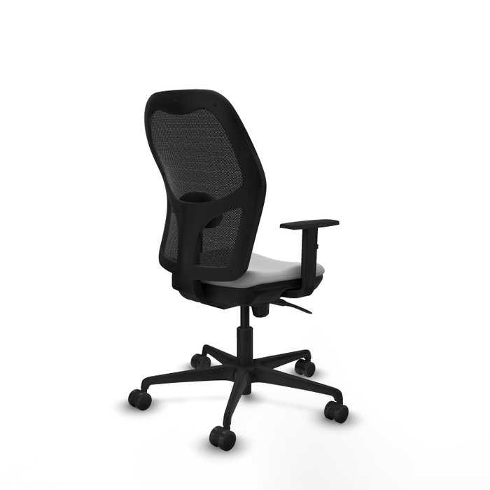 PIQUERAS Y CRESPO Silla de oficina Jorquera, mecanismo Sincro, Gris claro/Negro