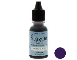 Tsukineko Tinta STAZON Morado Real 15ml para Vidrio y Plástico