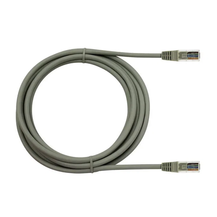 Oktech Cable de Red RJ45 Cat5e UTP 1.5m - OK-CPC5101 - Categoría 5E 24AWG/4P PVC Gris para LAN/Internet