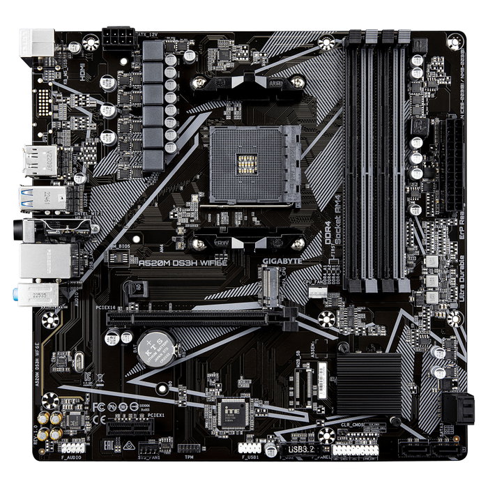 Gigabyte A520M DS3H WIFI6E micro ATX DDR4