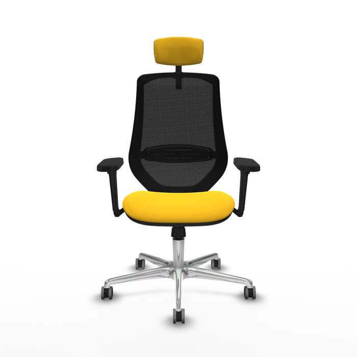 PIQUERAS Y CRESPO Silla de oficina Mardos con mecanismo Sincro, Amarillo y Negro PIQUERAS Y CRESPO Silla de oficina Mardos con mecanismo Sincro, Amarillo y Negro
