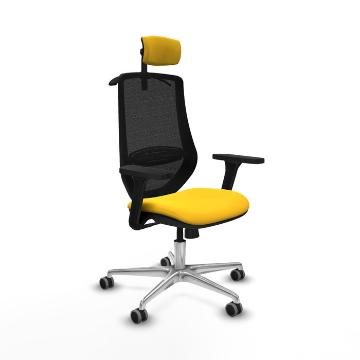 PIQUERAS Y CRESPO Silla de oficina Mardos con mecanismo Sincro, Amarillo y Negro PIQUERAS Y CRESPO Silla de oficina Mardos con mecanismo Sincro, Amarillo y Negro