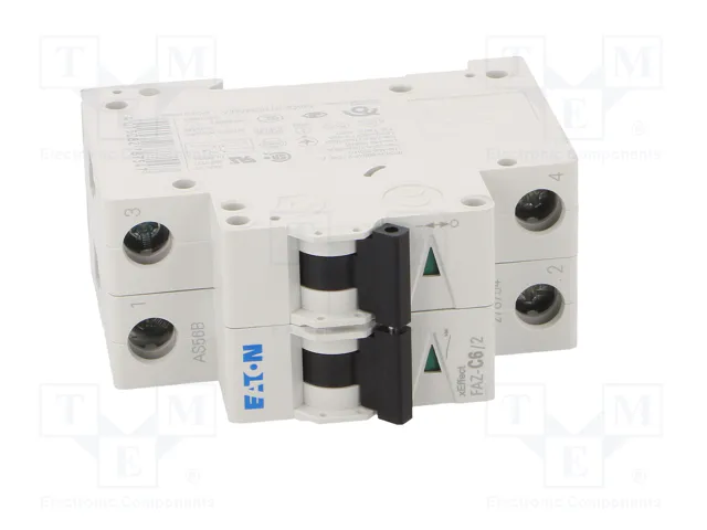 EATON ELECTRIC FAZ-C6/2 Interruptor magnetotérmico 2 polos 6A 15kA EATON ELECTRIC FAZ-C6/2 Interruptor magnetotérmico 2 polos 6A 15kA