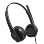Creative Labs HS-230 Auriculares para Llamadas y Música con Micrófono Integrado, Supraaural, Alámbrico, USB tipo A y 3.5 mm, Negro