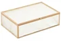 DKD Home Decor Joyero de Cristal y Metal Dorado