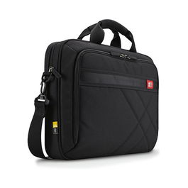 CaseLogic DLC117 Bolsa Bandolera para Portátil de 17.3", Nylon Negro, con Compartimento para Tableta iPad y Cualquier Marca, 800g