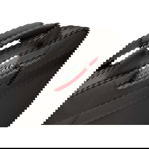 CaseLogic DLC117 Bolsa Bandolera para Portátil de 17.3", Nylon Negro, con Compartimento para Tableta iPad y Cualquier Marca, 800g