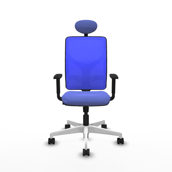 PIQUERAS Y CRESPO Silla de oficina Motilla Azul con mecanismo Sincro
