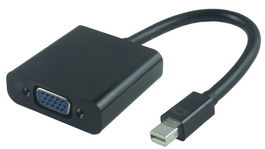 MicroConnect Adaptador Mini DisplayPort a VGA MDPVGA2B Macho-Hembra Negro