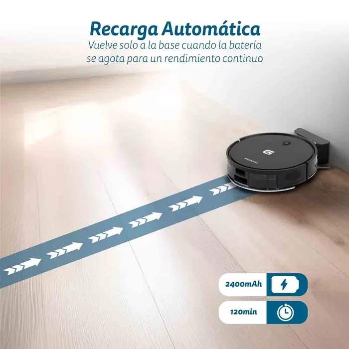 Grunkel I-DANCER GYRO Robot Aspirador y Fregasuelos Negro